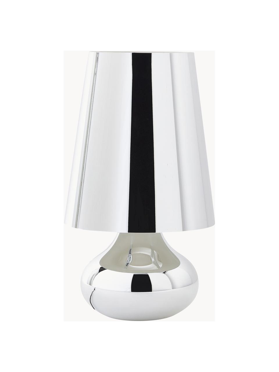 Dizajnová stolová LED lampa Cindy, Odtiene striebornej, Ø 24 x V 42 cm