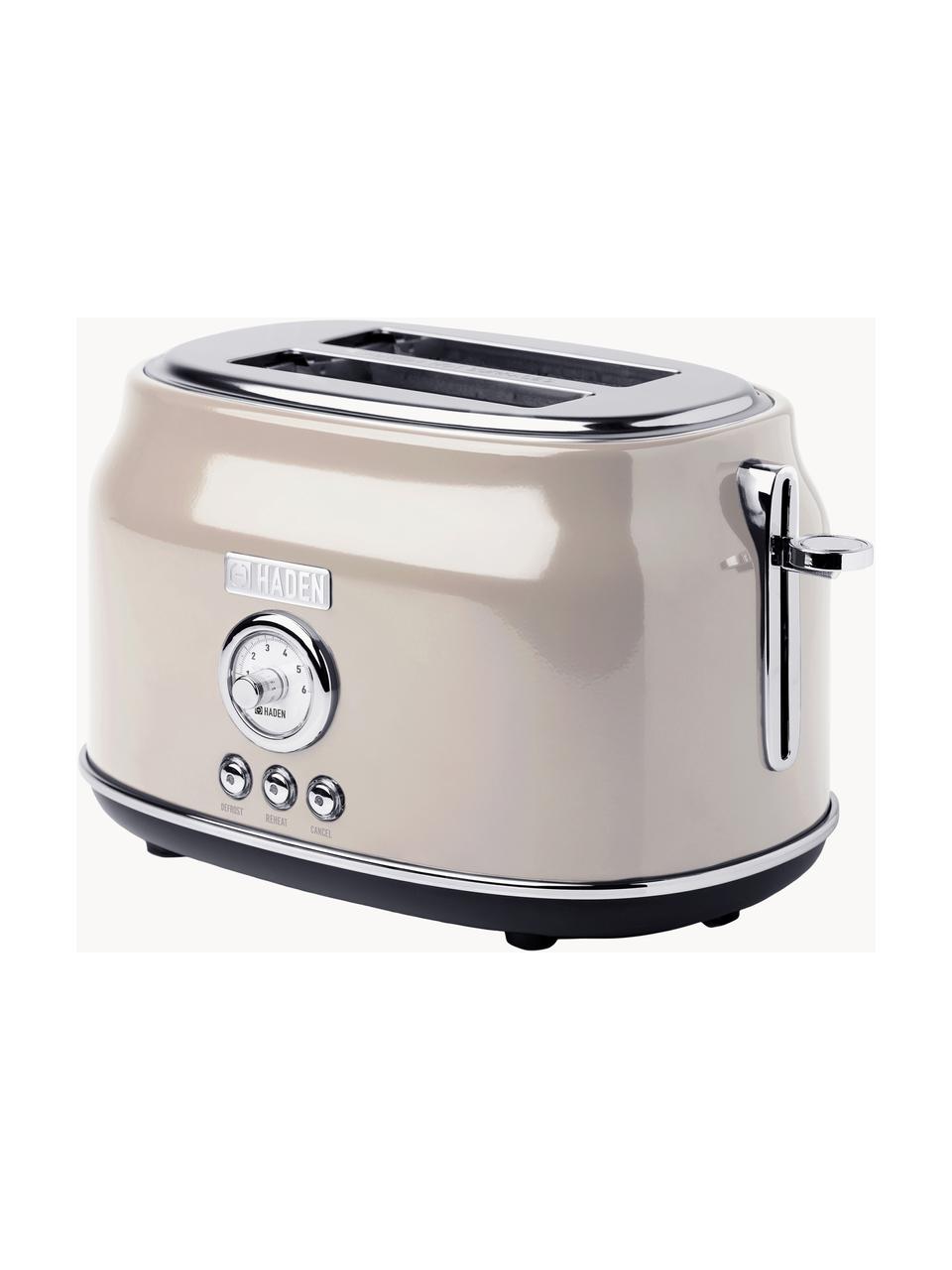 Toaster Dorset, Edelstahl, beschichtet, Hellbeige, glänzend, B 32 x T 22 cm