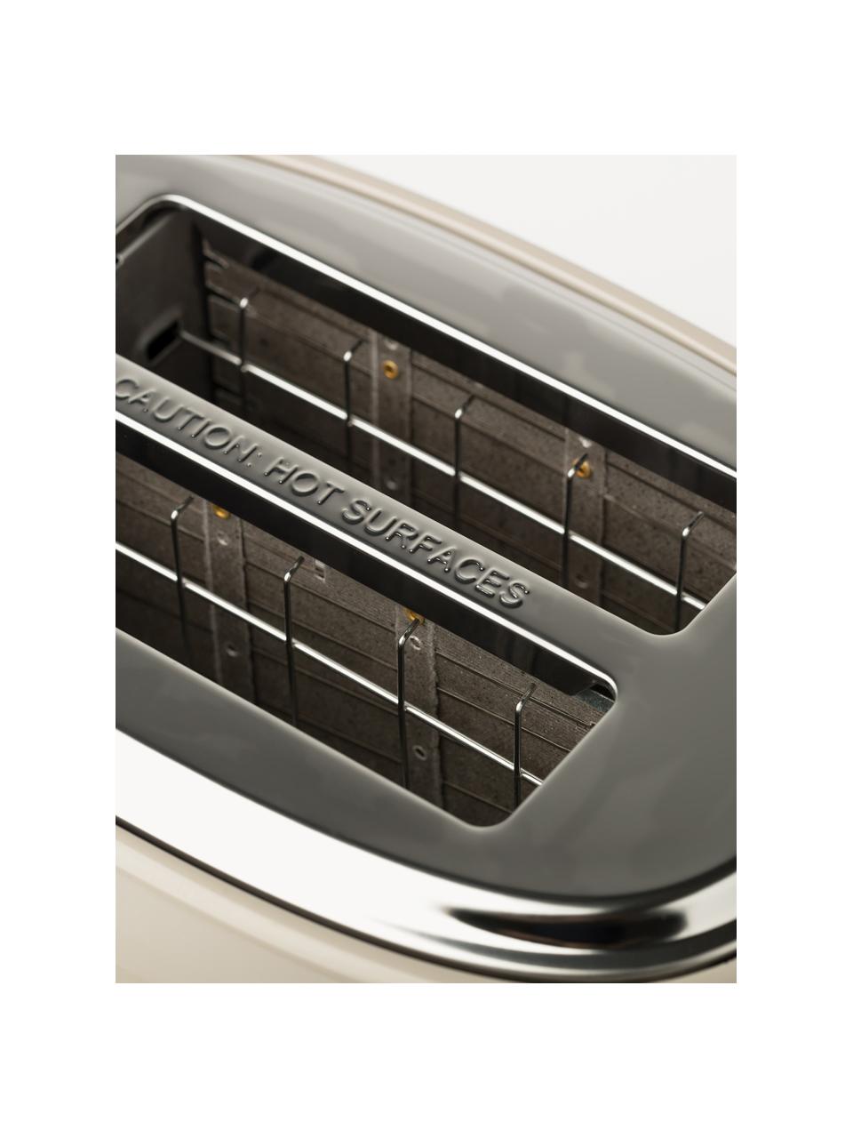 Toaster Dorset, Edelstahl, beschichtet, Hellbeige, glänzend, B 32 x T 22 cm