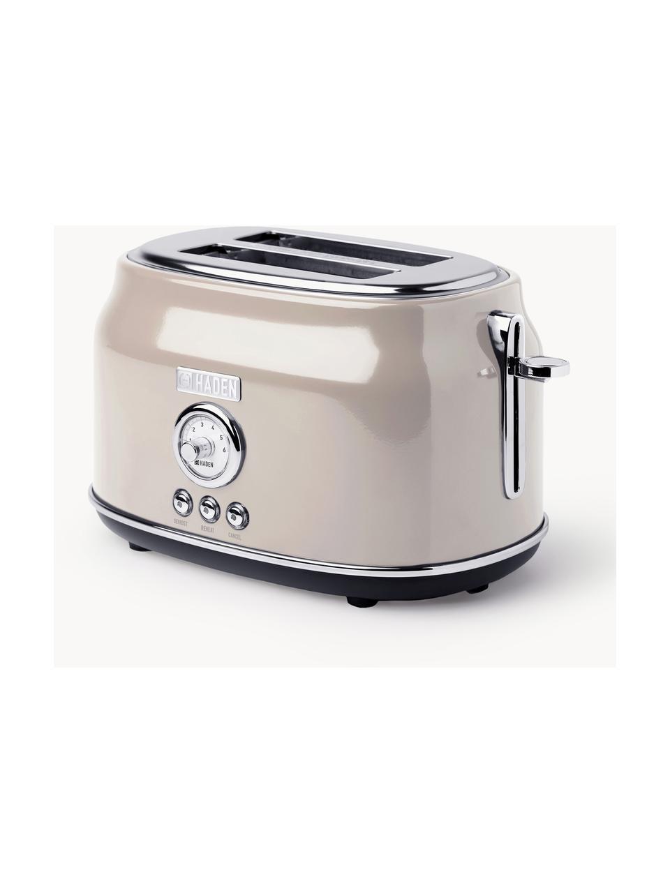 Toaster Dorset, Edelstahl, beschichtet, Hellbeige, glänzend, B 32 x T 22 cm