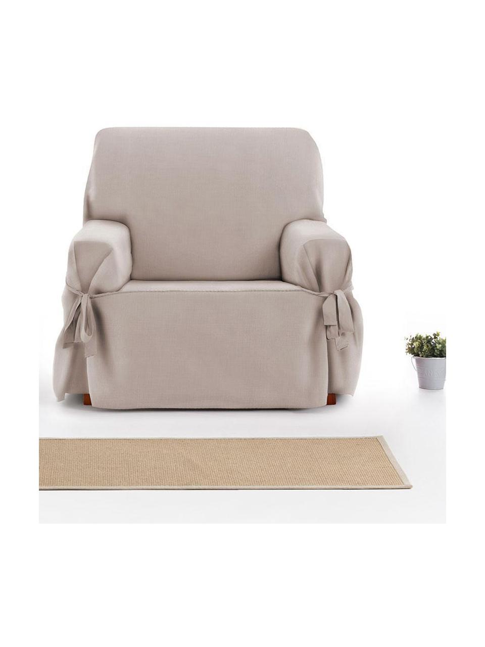 Housse de fauteuil Levante, 65 % coton, 35 % polyester, Gris-vert, larg. 110 x prof. 110 cm
