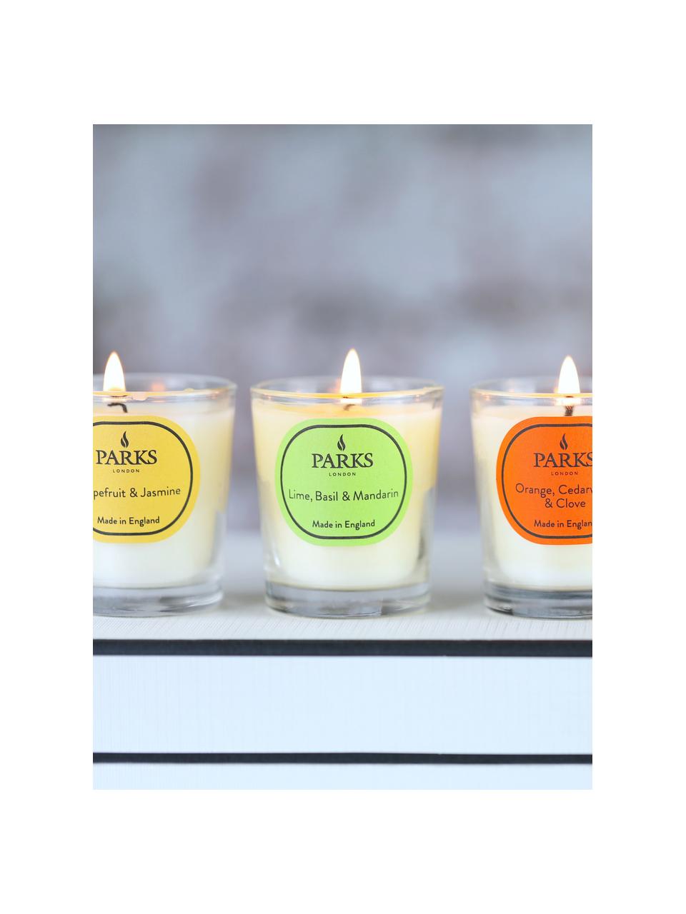 Vonná svíčka Vintage Aromatherapy (limetka, bazalka & mandarinka), Limetka, bazalka, mandarinka, Ø 8 cm, V 9 cm