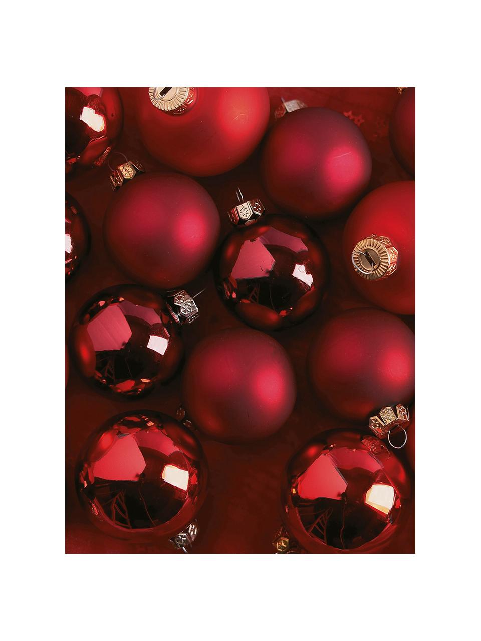 Súprava vianočných ozdôb Globe Ø 6 cm, 49 dielov, Tóny červenej