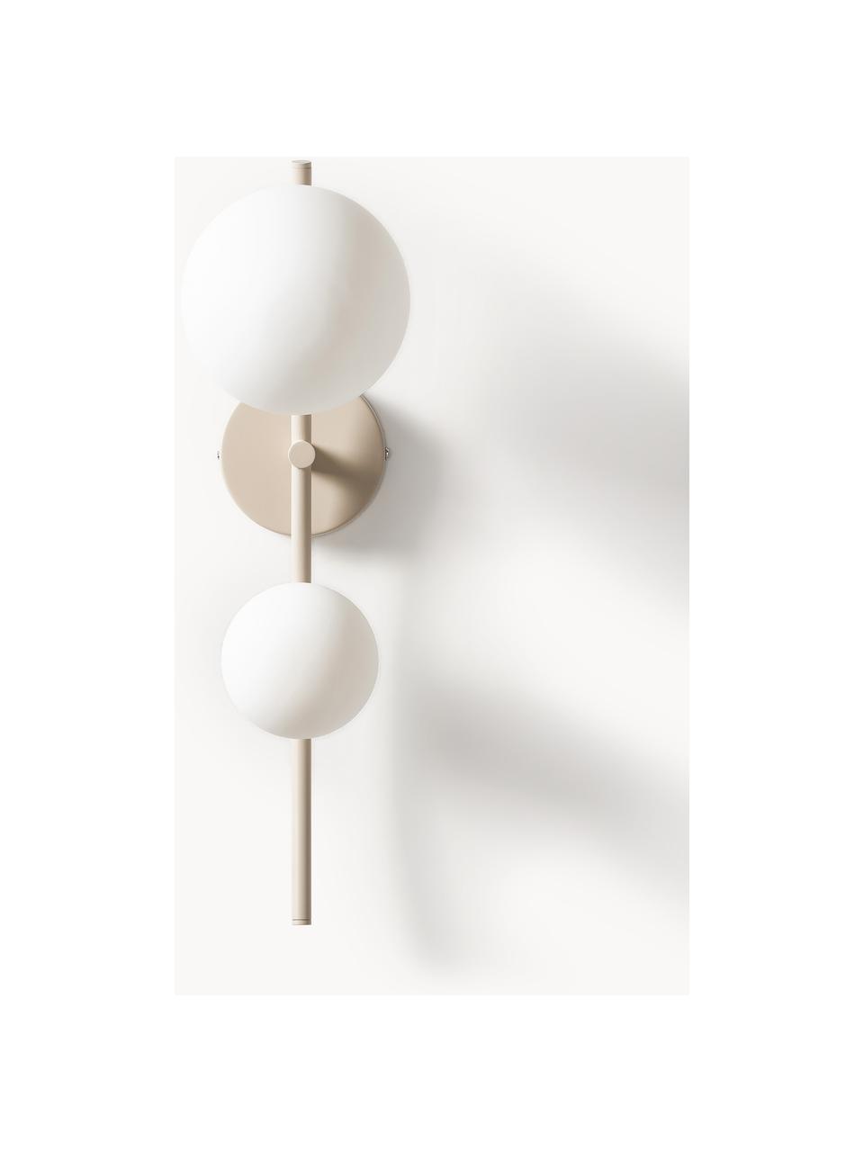 Applique murale Nebo, Beige clair, larg. 13 x haut. 45 cm