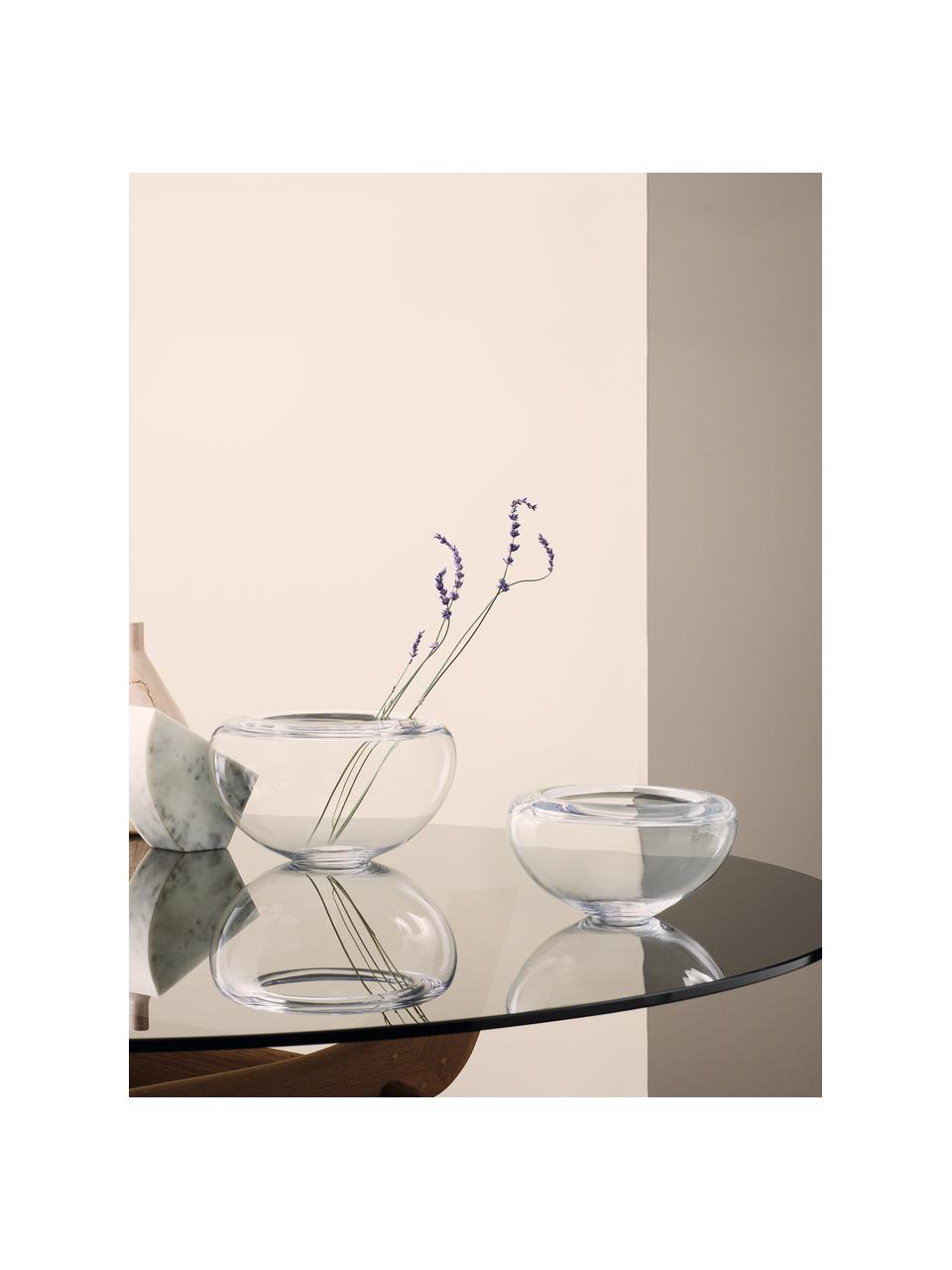 Ručně foukaná miska Provence, Foukané sklo, Transparentní, Š 19 cm, V 10 cm