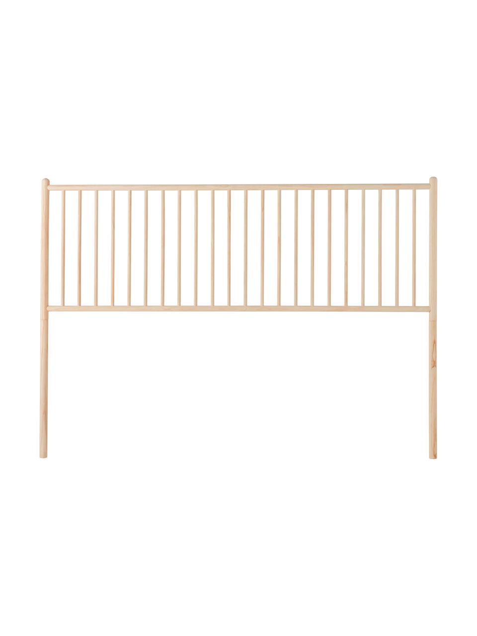 Zagłówek do łóżka z drewna sosnowego Alvdalen, Drewno sosnowe, Jasny brązowy, S 200 x W 140 cm