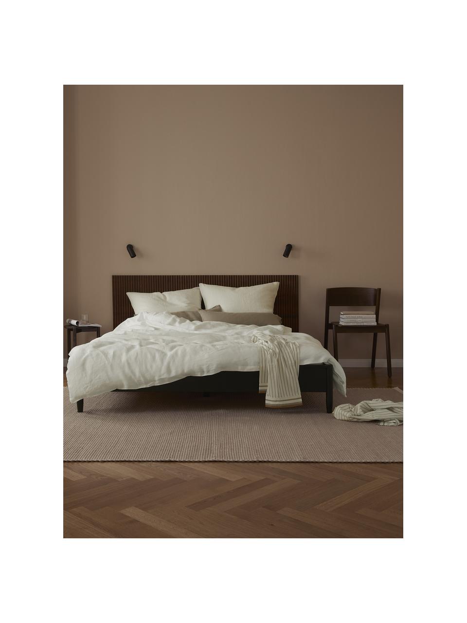 Gewaschener Leinen-Bettdeckenbezug Airy, Weiß, B 200 x L 200 cm