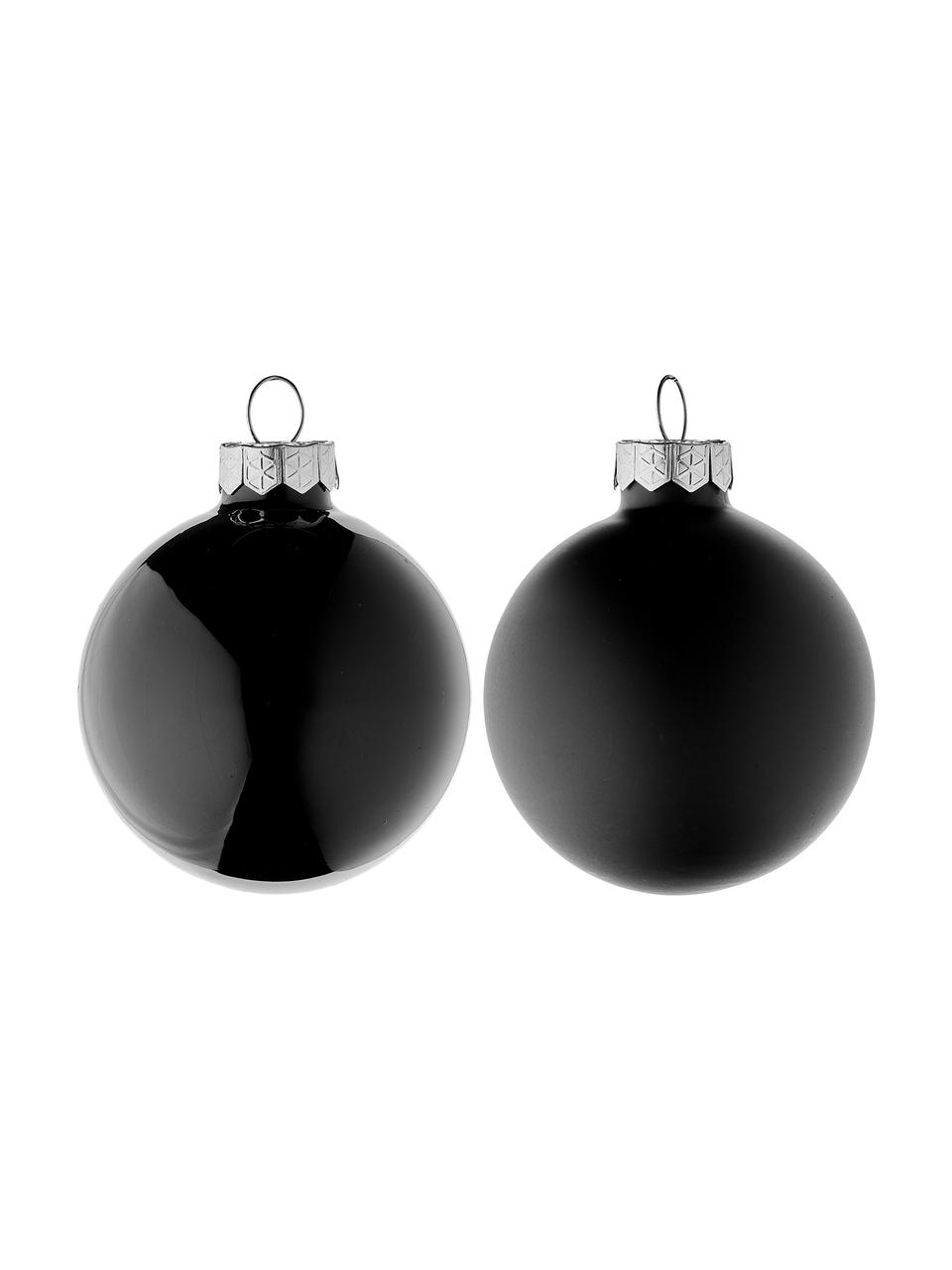 Set palle di natale Evergreen Ø 6 cm, 10 pz, Nero, Ø 6 cm