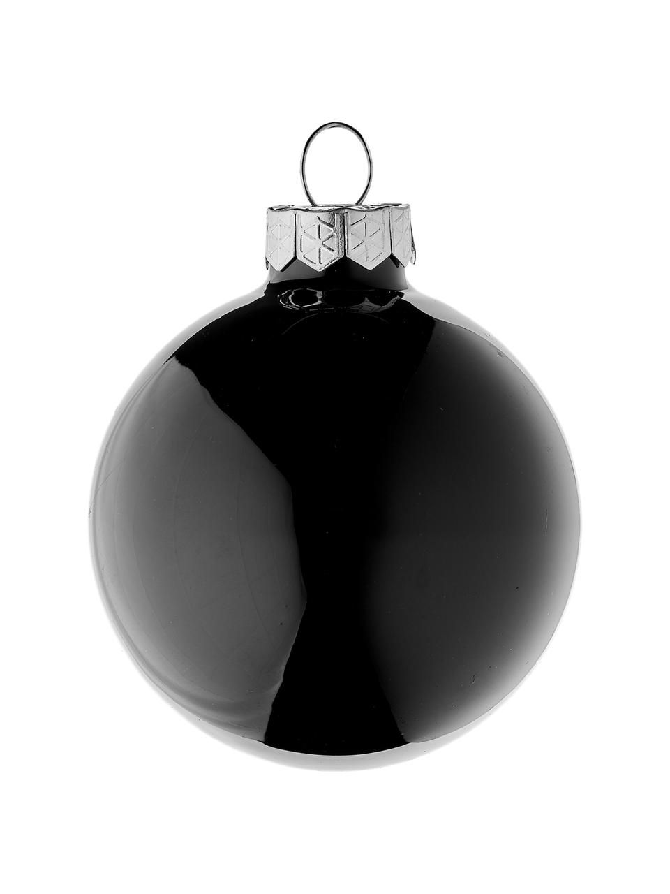 Bolas de Navidad Evergreen, Ø 6 cm, 10 uds., Negro, Ø 6 cm