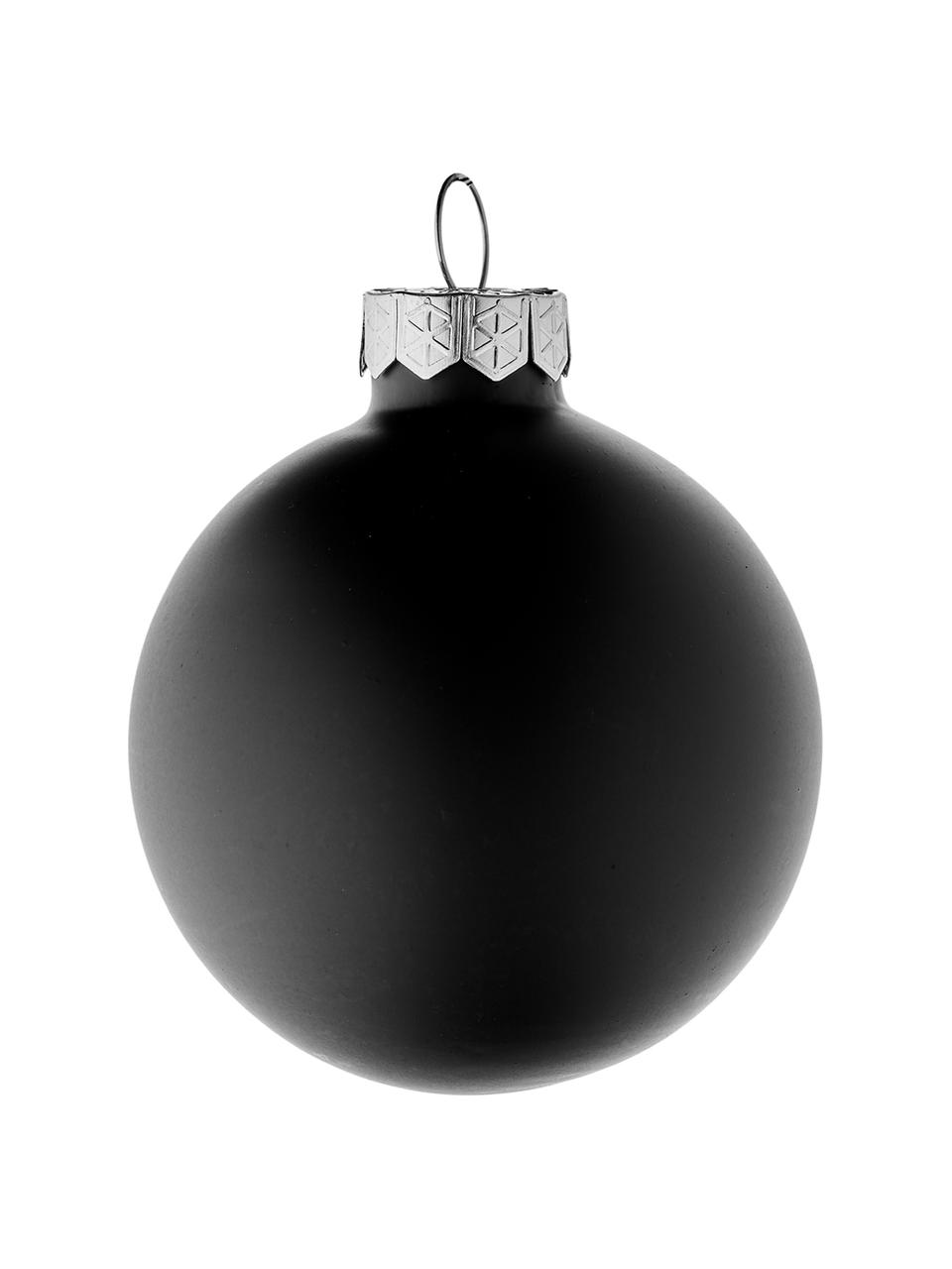 Bolas de Navidad Evergreen, Ø 6 cm, 10 uds., Negro, Ø 6 cm