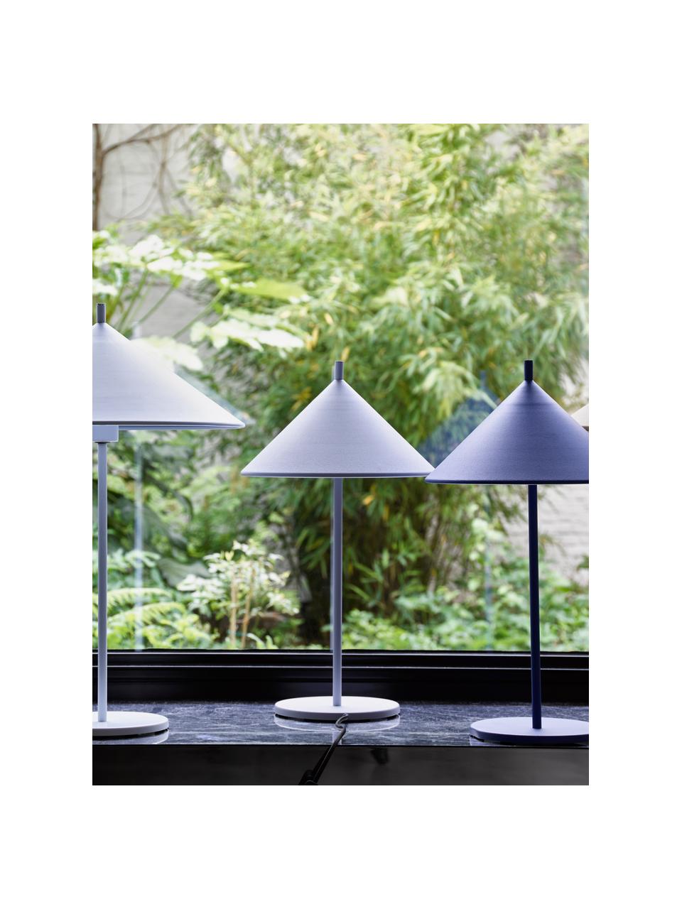 Tafellamp Coby, Lamp: bekleed ijzer, Koningsblauw, Ø 25 x H 48 cm
