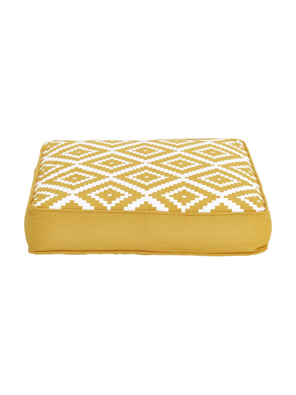 Coussin de chaise épais jaune Miami, Jaune, larg. 40 x long. 40 cm
