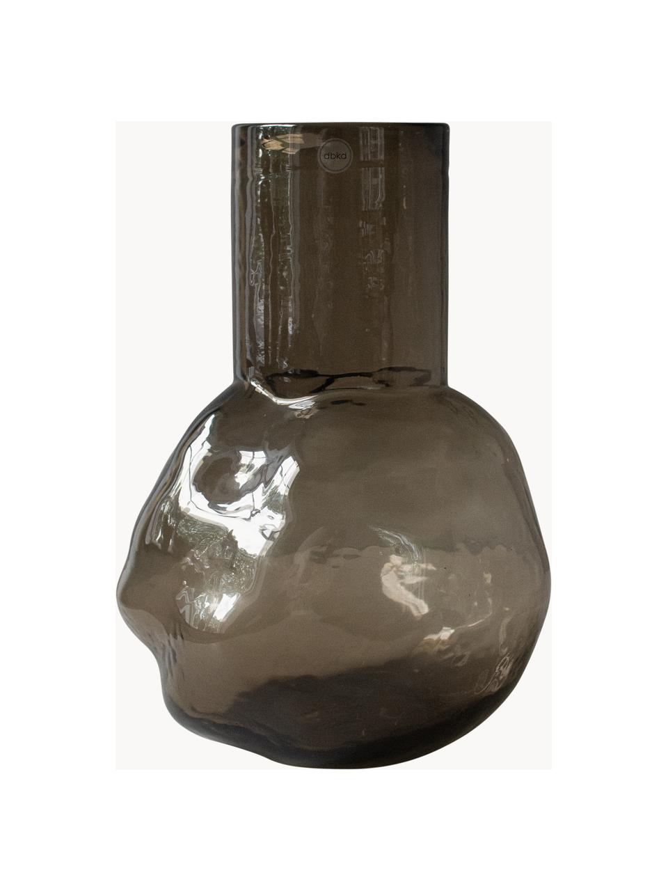 Skleněná váza Bunch, V 30 cm, Sklo, Greige, poloprůhledná, Š 20 cm, V 30 cm