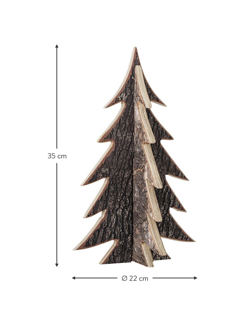 Deko-Baum Ro H 35 cm, Holz, Brauntöne, Ø 22 x H 35 cm