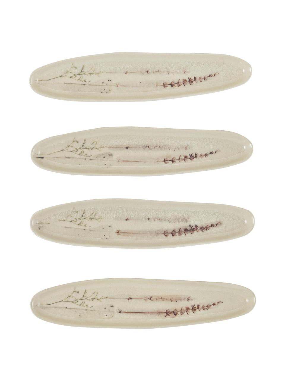 Fuente artesanal Bea, Cerámica de gres, Beige, L 36 x An 8 cm
