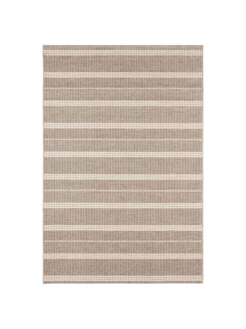 In- en outdoor vloerkleed Laon, jute-look, 100% polypropyleen, Bruin, beige, B 160 x L 230 cm (maat M)