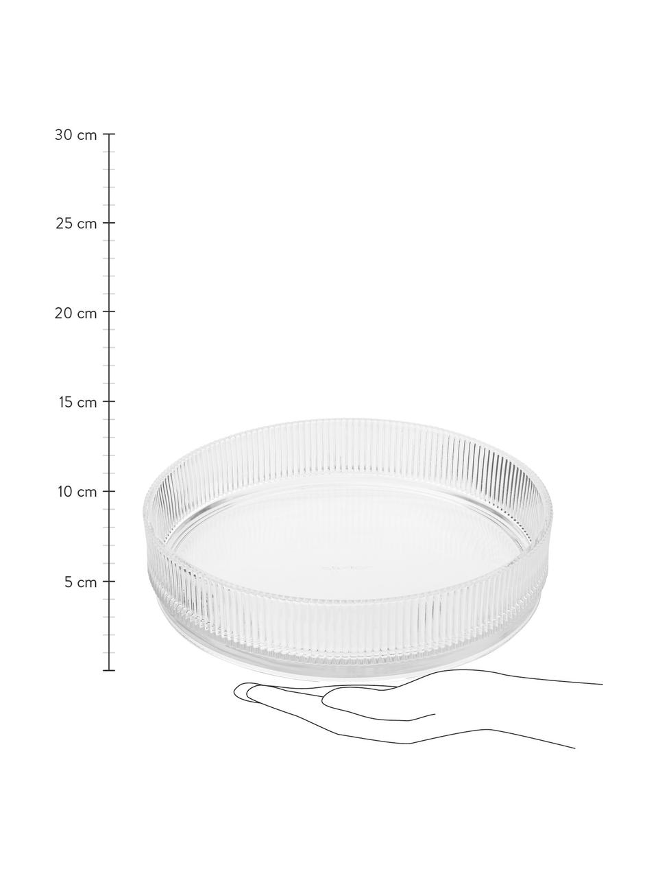 Cuenco de vidrio Pilastro, diferentes tamaños, Vidrio, Transparente, Ø 23 cm