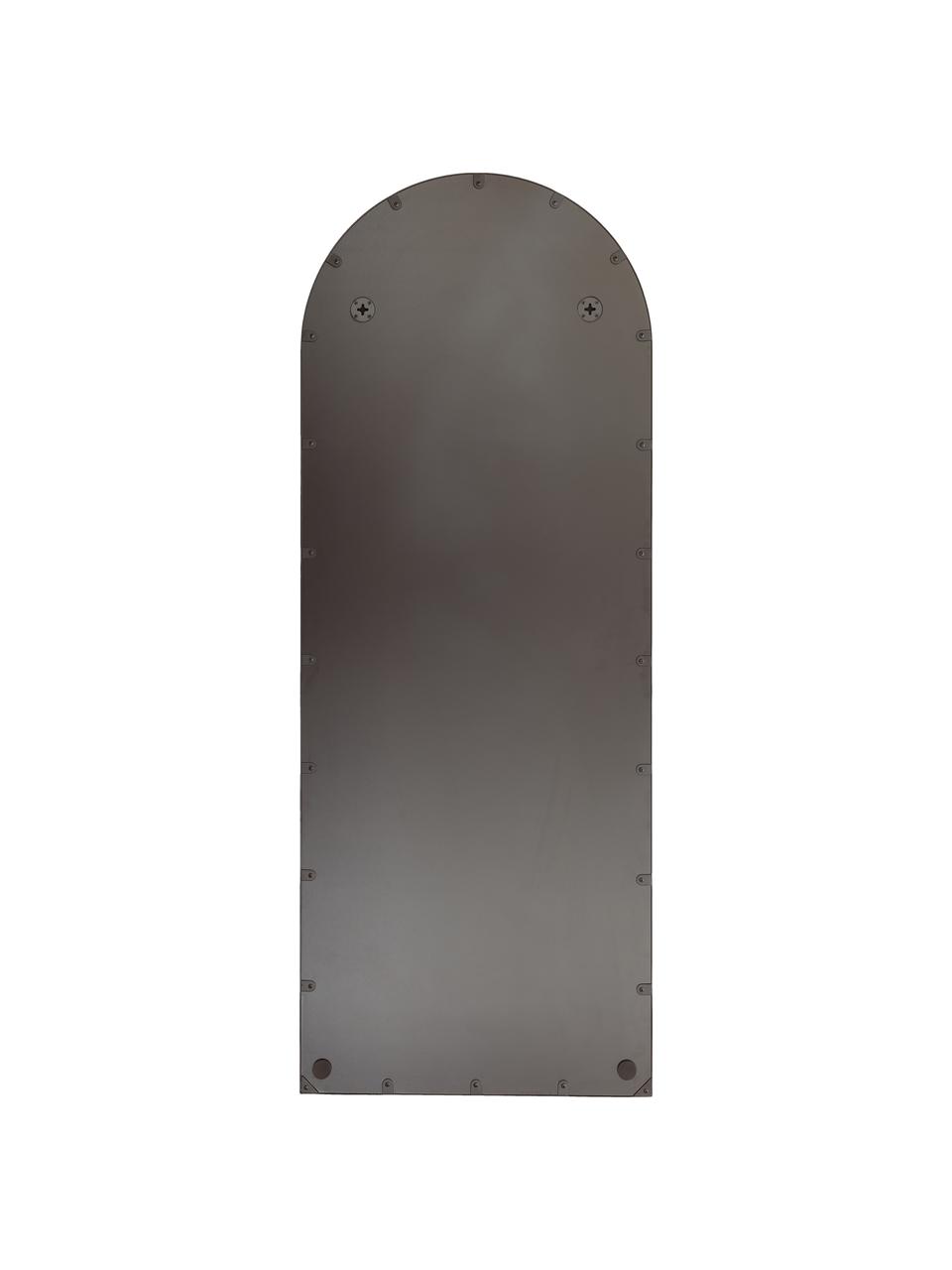 Großer Ganzkörperspiegel Francis mit schwarzem Metallrahmen, Rahmen: Metall, beschichtet, Rückseite: Mitteldichte Holzfaserpla, Spiegelfläche: Spiegelglas, Schwarz, B 65 x H 170 cm