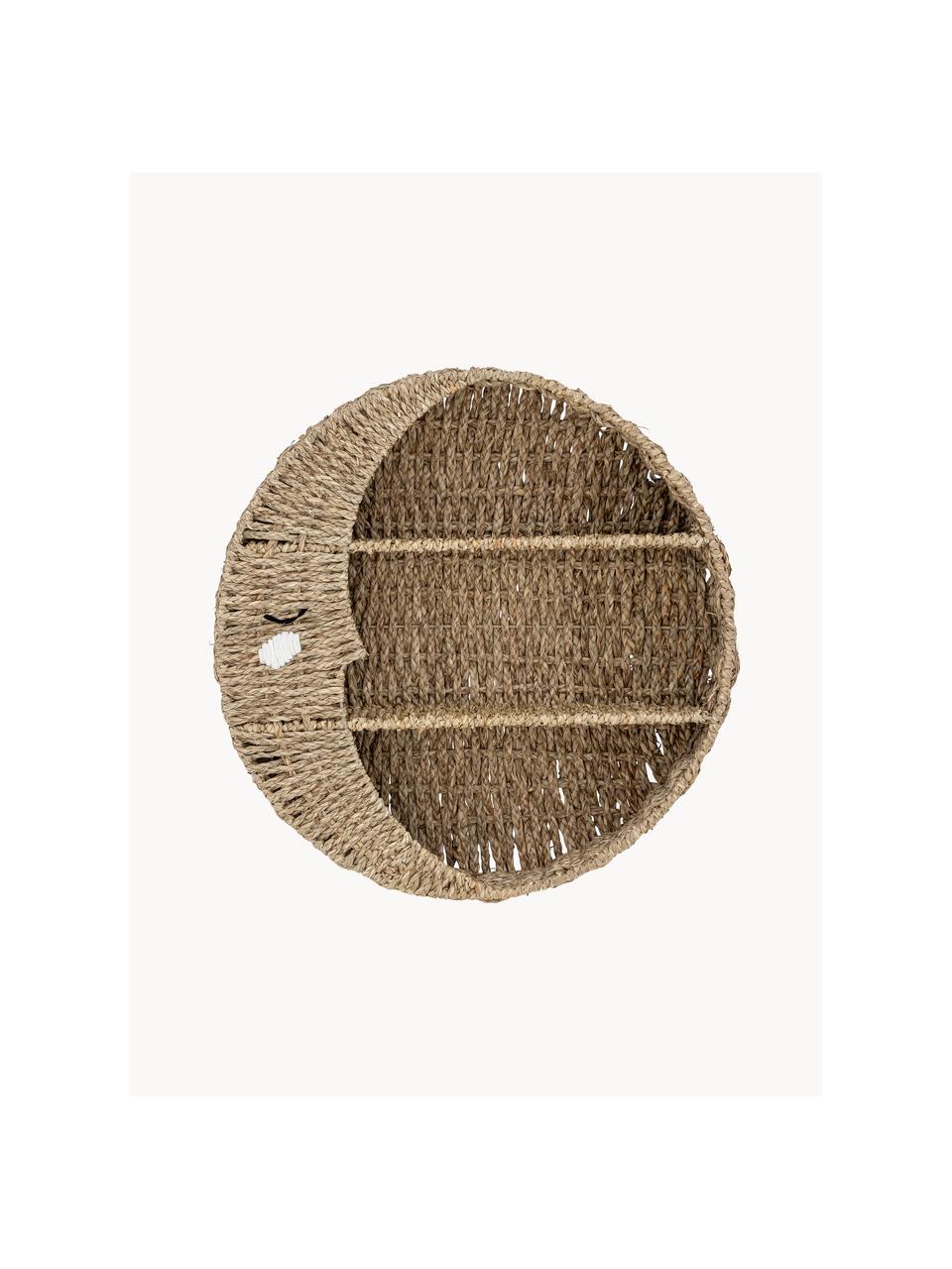 Mensola da parete per bambini Moony, Fibra naturale, Beige, Ø 65 cm