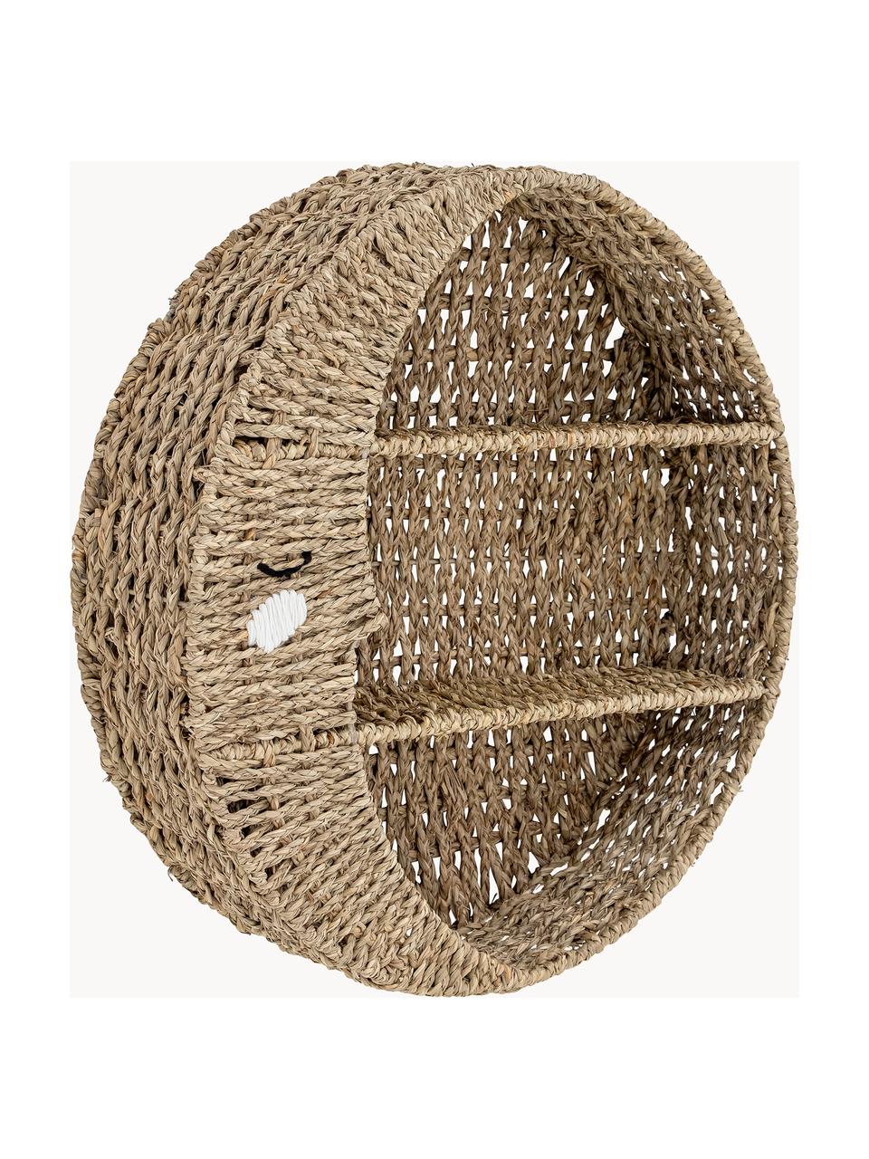 Mensola da parete per bambini Moony, Fibra naturale, Beige, Ø 65 cm