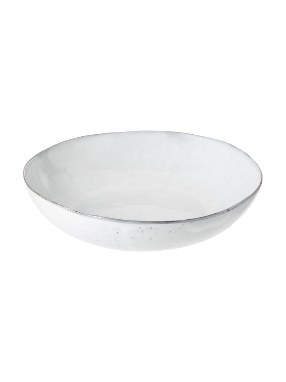 Ręcznie wykonana miska Nordic Sand, Kamionka, Odcienie szarego, odcienie beżowego, Ø 34 x W 8 cm