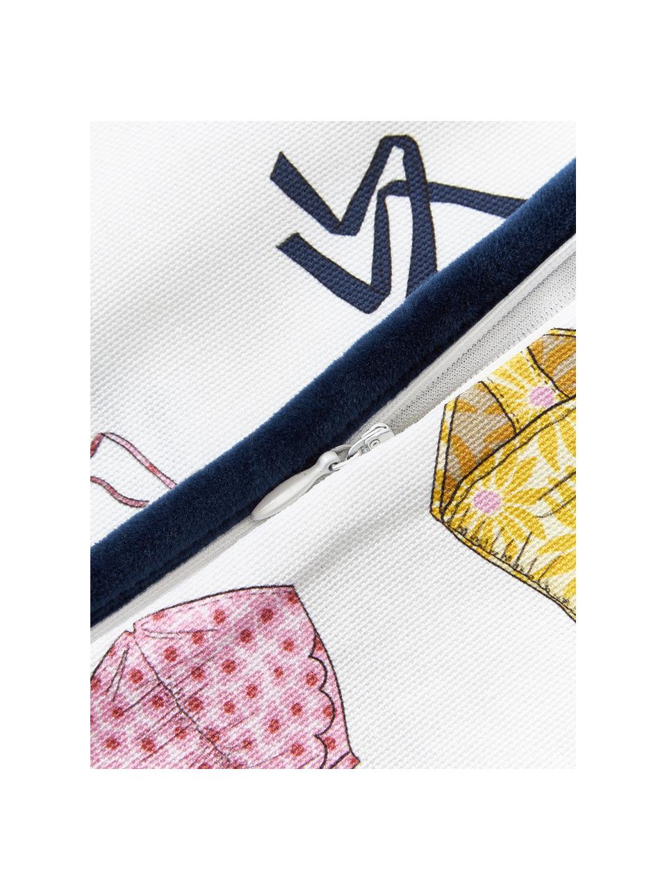 Bedruckte Kissenhülle Marietta mit Samt-Kederumrandung, 100 % Baumwolle, BCI-zertifiziert

Das in diesem Produkt verwendete Material ist Schadstoff geprüft und zertifiziert nach STANDARD 100 by OEKO-TEX®, 4854CIT, CITEVE., Bunt, gemustert, B 45 x L 45 cm
