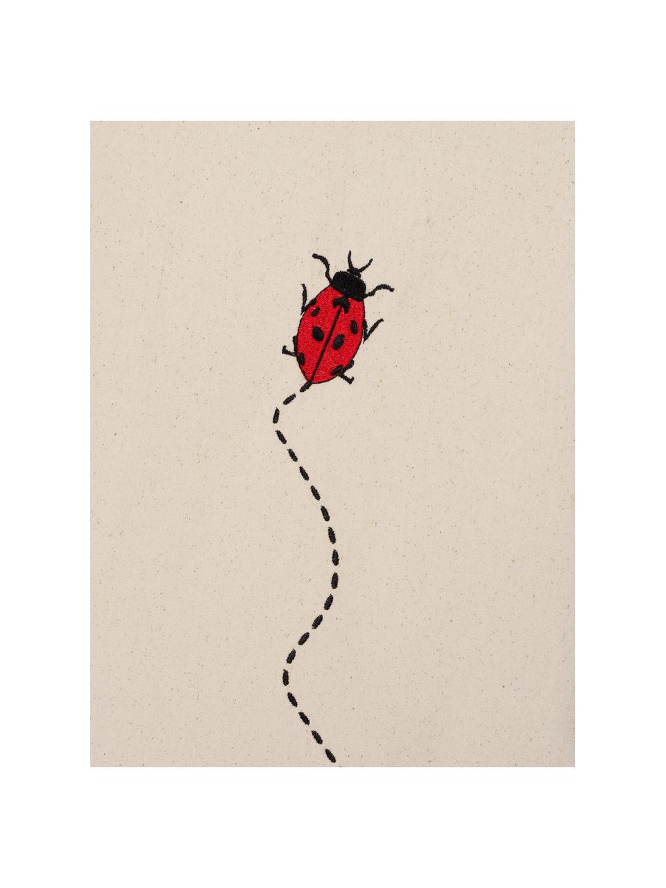 Stan na hranie z organickej bavlny Ladybird, Lomená biela, Š 100 x V 100 cm