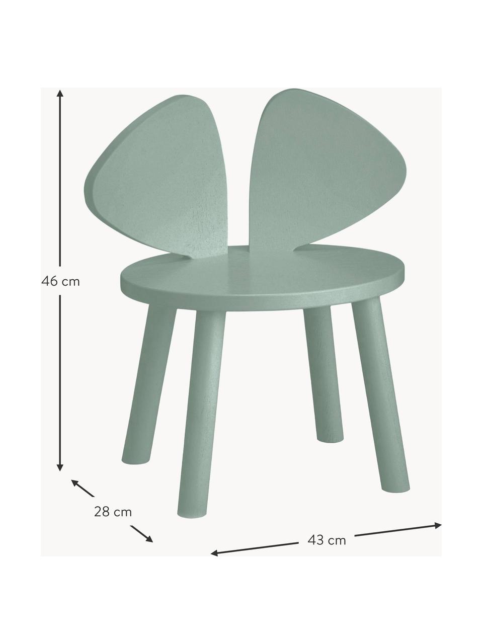 Chaise en bois pour enfant Mouse, Bois de bouleau, laqué

Ce produit est fabriqué à partir de bois certifié FSC® issu d'une exploitation durable, Vert sauge, larg. 43 x prof. 28 cm