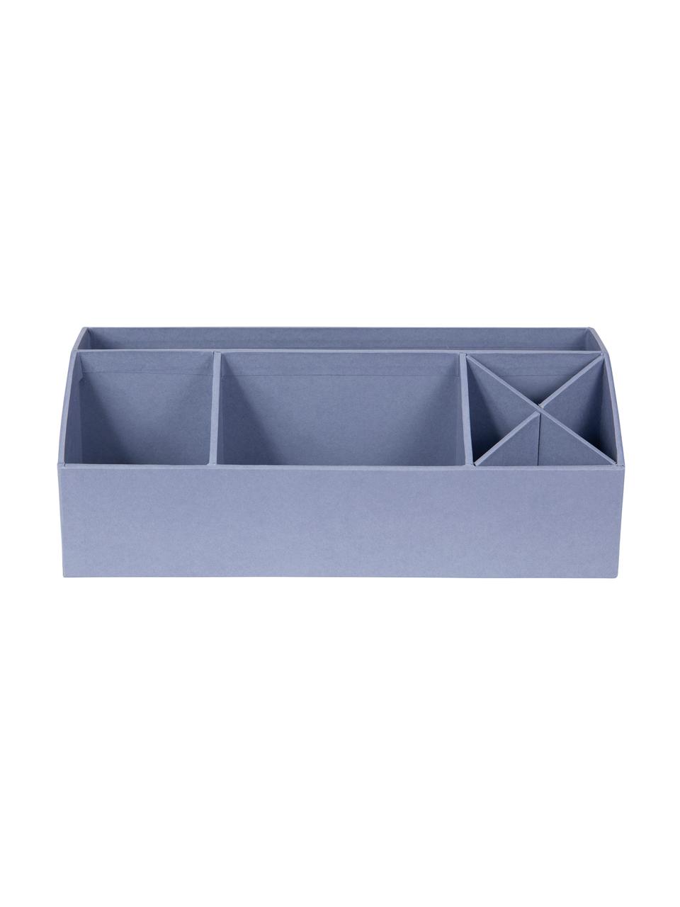 Organizer da ufficio Elisa, Solido, cartone laminato, Grigio-blu, Larg. 33 x Alt. 13 cm