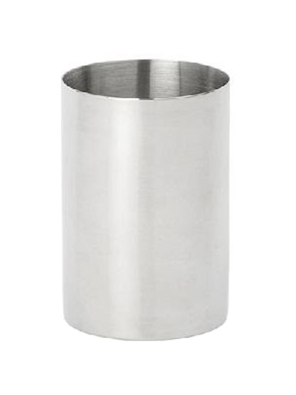 Vaso cepillo de dientes Stoni, Acero inoxidable, Acero inoxidable, Ø 7 x Al 10 cm