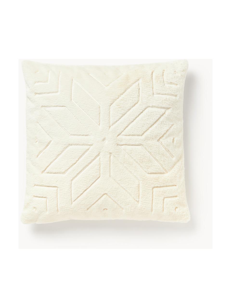 Housse de coussin moelleuse avec motif hivernal Nari, 100 % polyester, certifié GRS

Le matériau est certifié STANDARD 100 OEKO-TEX®, SH025 134875 , TESTEX, Blanc cassé avec motif de cristaux de glace, larg. 50 x long. 50 cm