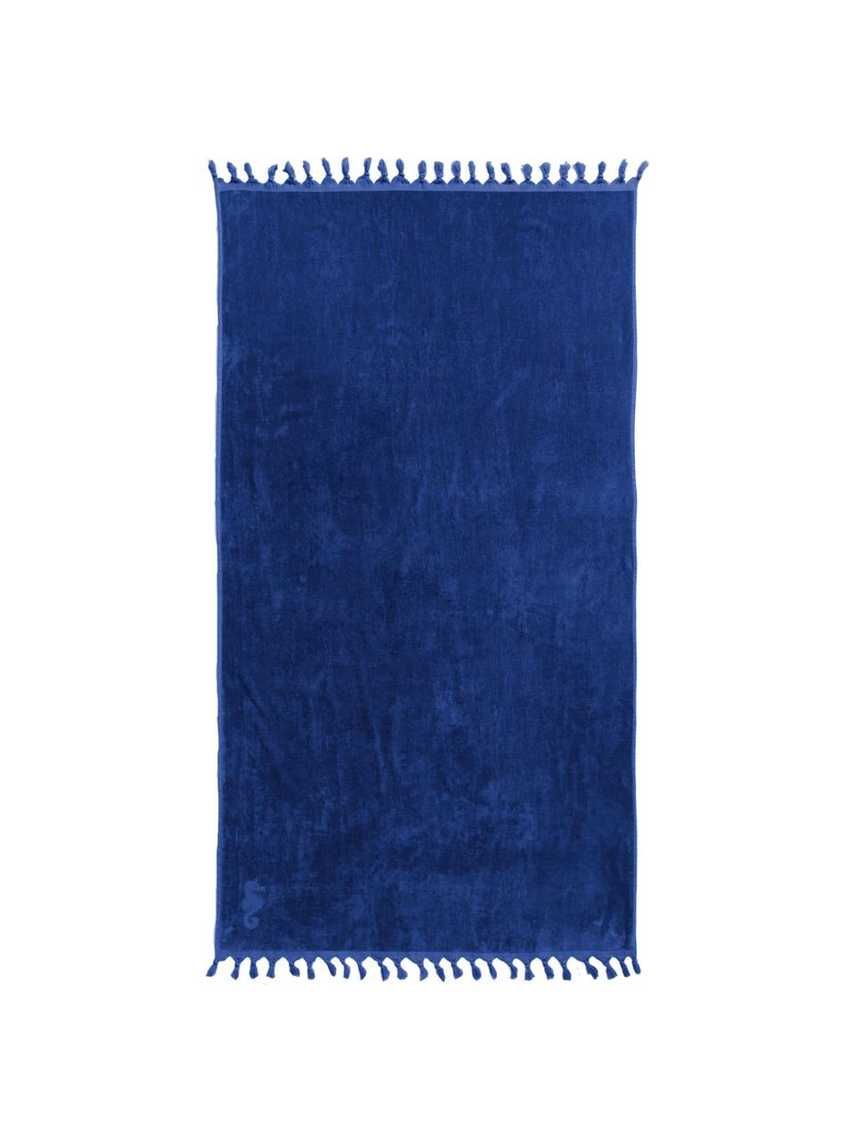 Hamamtuch Lushie, 100% Baumwolle
mittelschwere Stoffqualität, 355 g/m², Dunkelblau, 100 x 180 cm