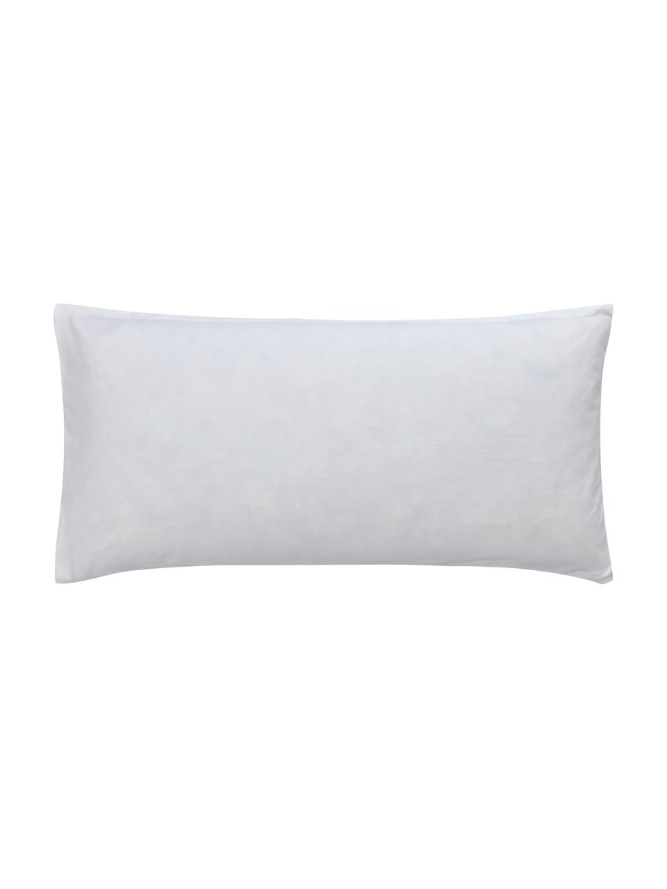 Poszewka na poduszkę z perkalu z tuftowaną dekoracją Felia, 2 szt., Biały, S 40 x D 80 cm