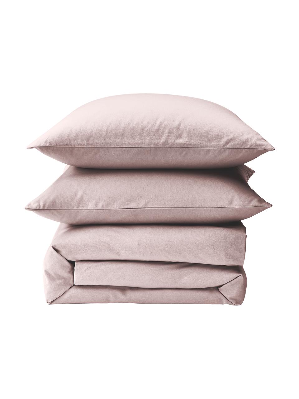 Flanell-Bettdeckenbezug Biba, Webart: Flanell Flanell ist ein k, Rosa, B 200 x L 200 cm