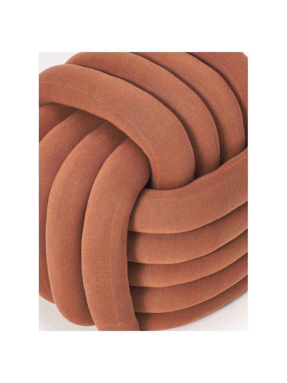 Puf nudo Twist, Funda: 100% algodón, Terracota, An 54 x Al 45 cm