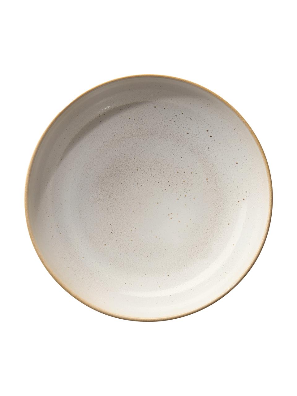 Soepborden Saisons van keramiek in beige Ø 21 cm, 6 stuks, Keramiek, Beige, Ø 21 x H 6 cm