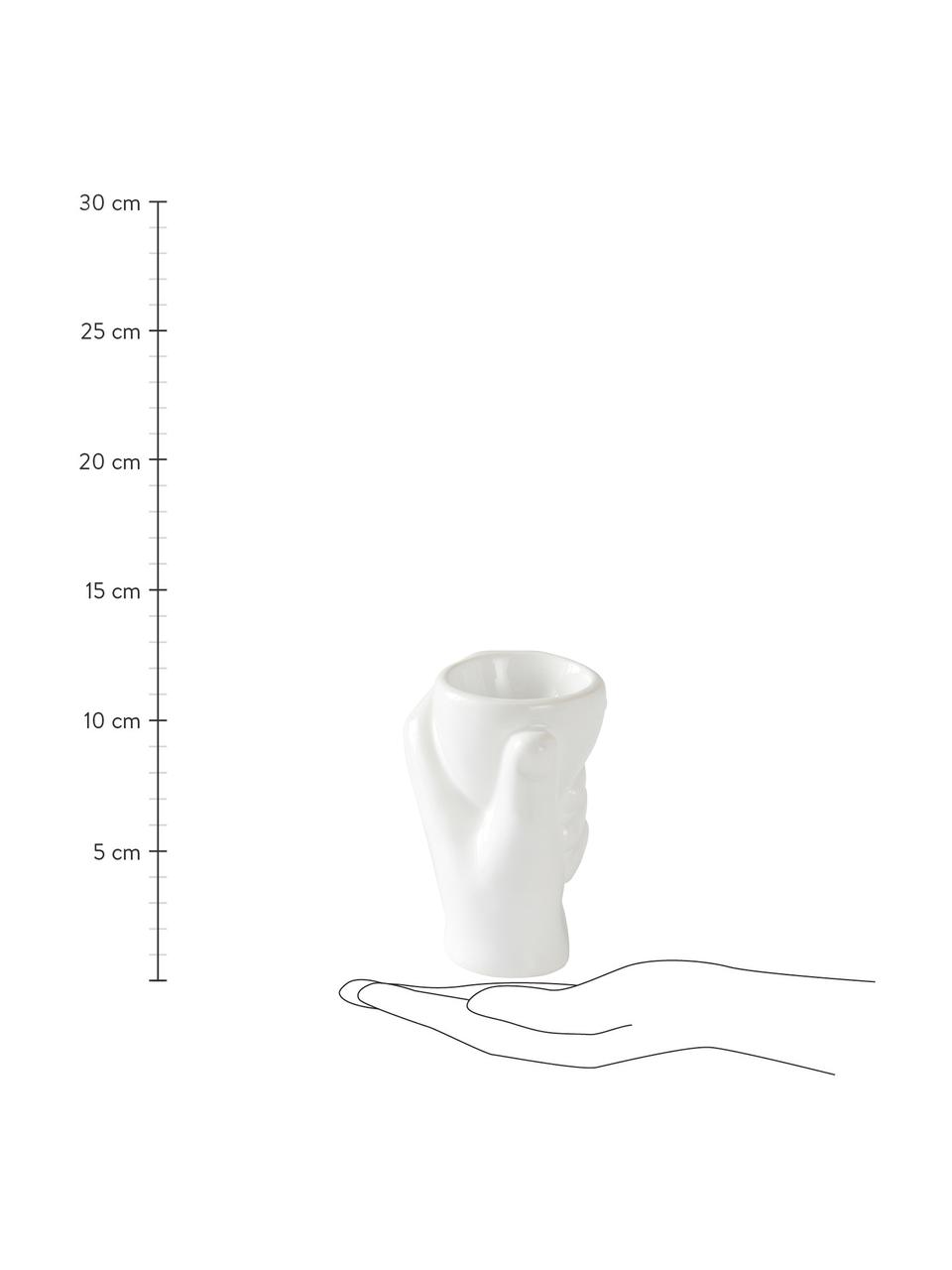 Coquetier Imogen, 2 élém., Porcelaine, Blanc, Ø 5 x haut. 10 cm