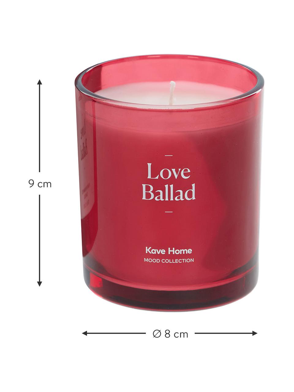 Świeca zapachowa Love Ballad (róża, mimose), Róża, mimoza, Ø 8 x W 9 cm