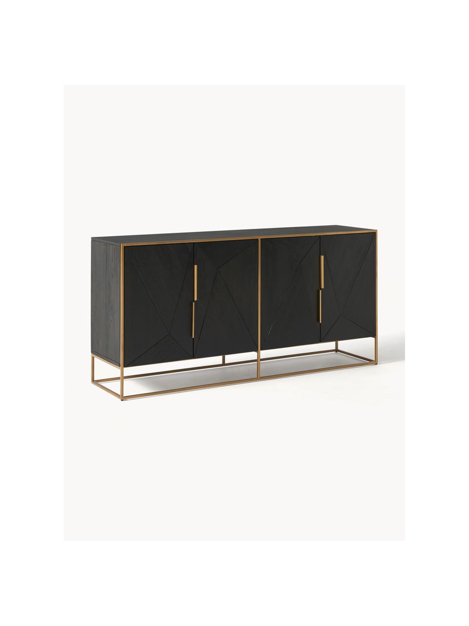 Credenza in legno di mango Harry, Legno di mango, dorato, Larg. 175 x Alt. 85 cm