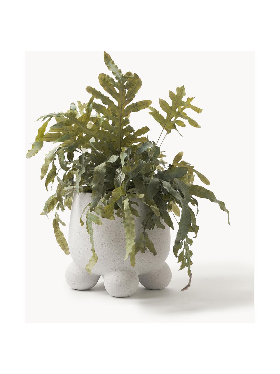 Plantenpot Olea, Keramiek, Gebroken wit, Ø 24 x H 26 cm