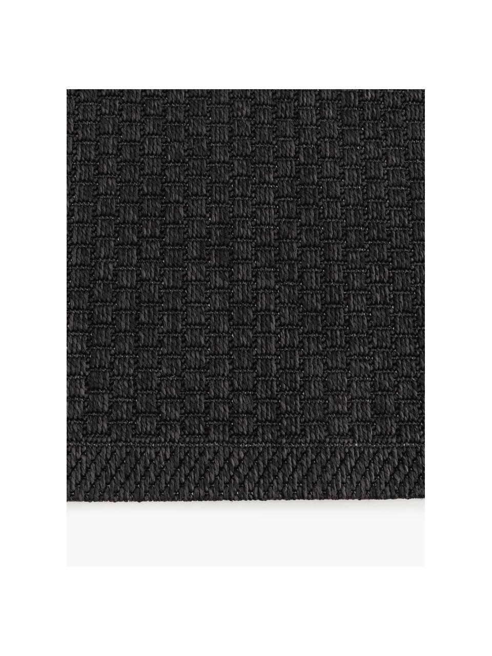 Interiérový/exteriérový koberec Toronto, 100 % polypropylen, Antracitová, Š 120 cm, D 180 cm (velikost S)