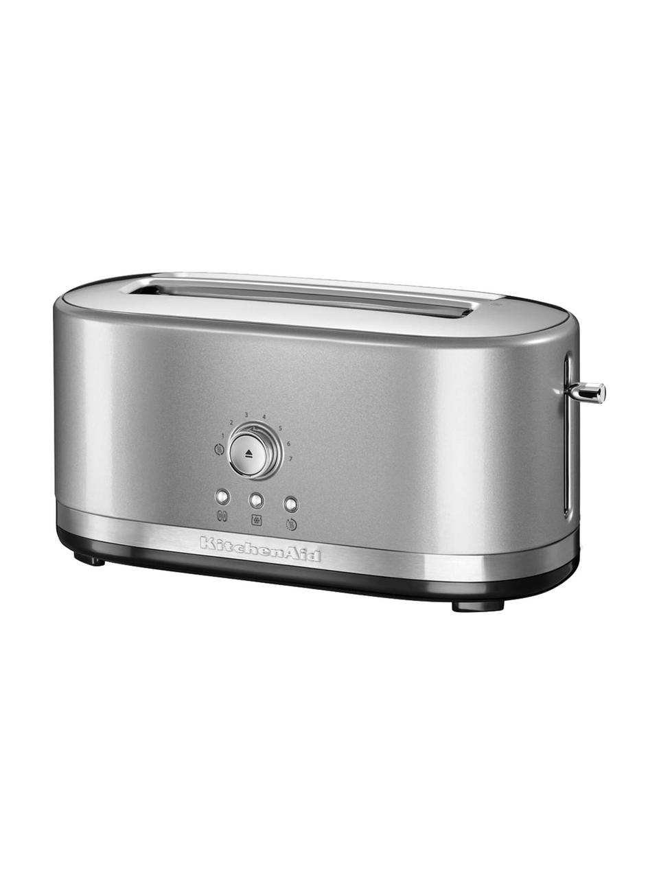 Langschlitz-Toaster KitchenAid, Gehäuse: Aluminiumdruckguss, Edels, Silbergrau, B 42 x H 20 cm