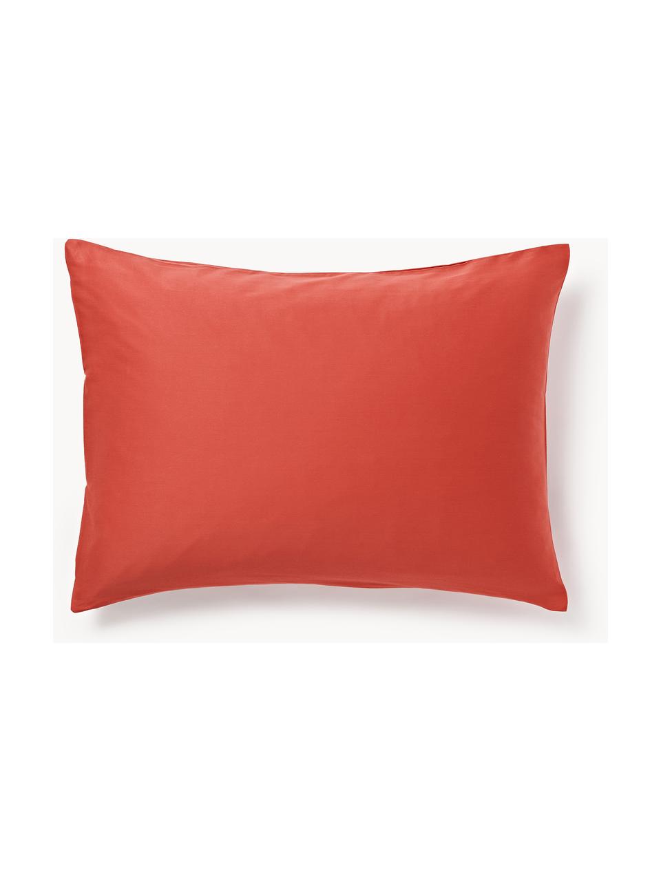 Baumwollsatin-Kopfkissenbezug Comfort, Webart: Satin Fadendichte 300 TC,, Rostrot, B 40 x L 80 cm