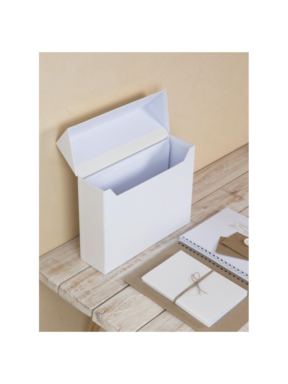 Organizador Lovisa, Organizador: cartón laminado, Blanco, An 33 x Al 24 cm