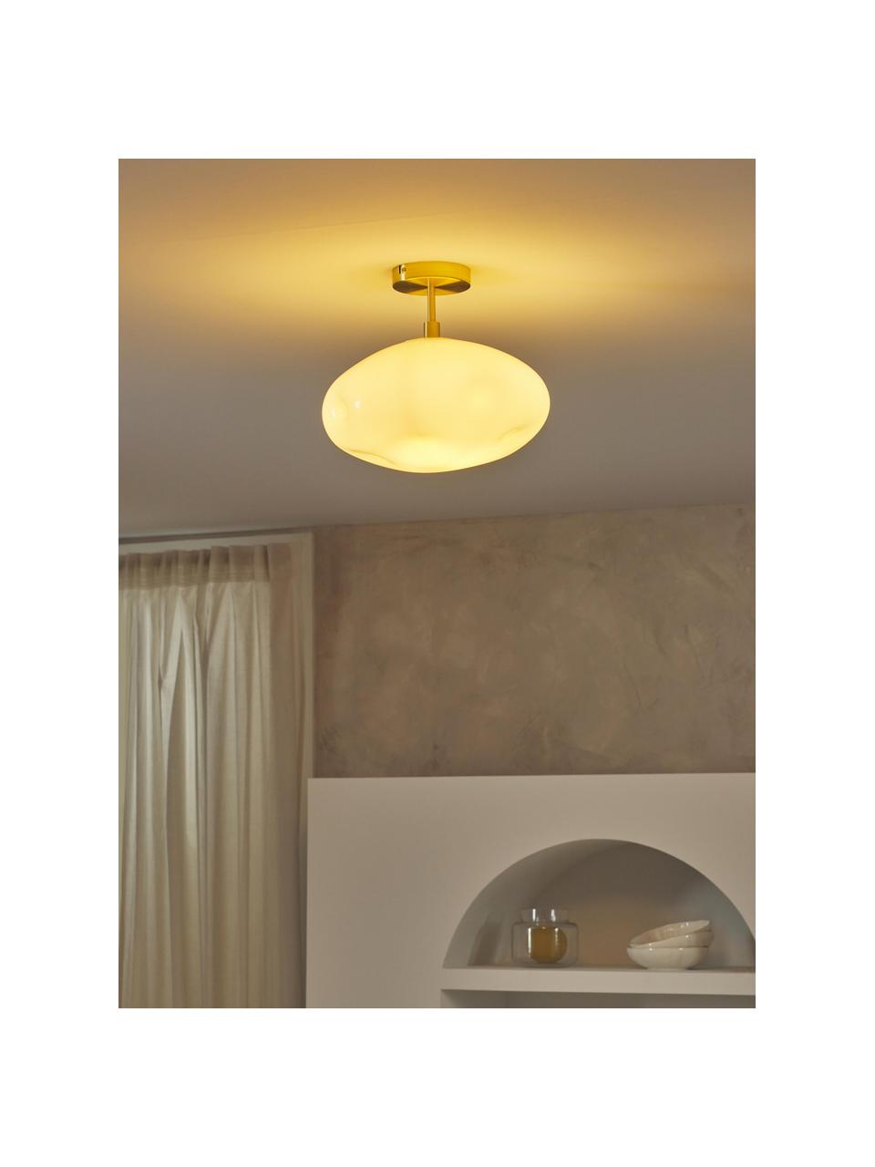 LED up- en downlight Elowyn, Lamp: linnen, Beige, Ø 35 x H 31 cm