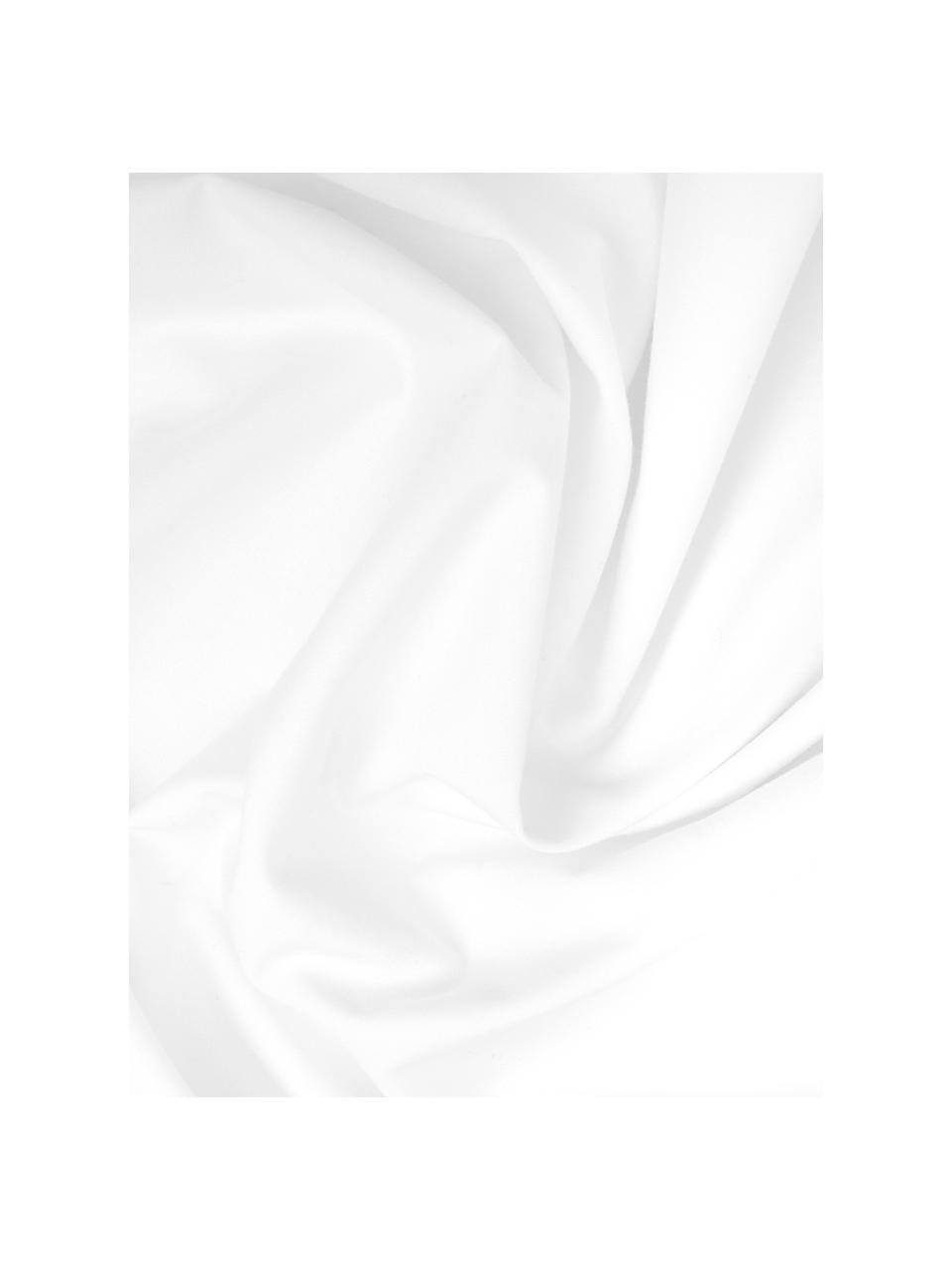 Taies d'oreiller en percale blanc Elsie, 2 pièces, Blanc, larg. 65 x long. 65 cm