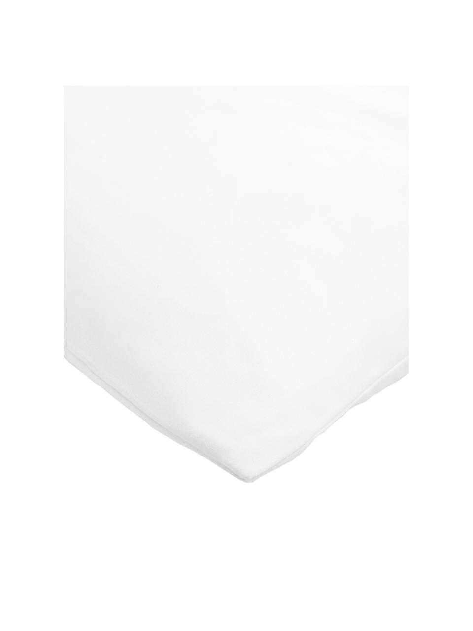 Taies d'oreiller en percale blanc Elsie, 2 pièces, Blanc, larg. 65 x long. 65 cm