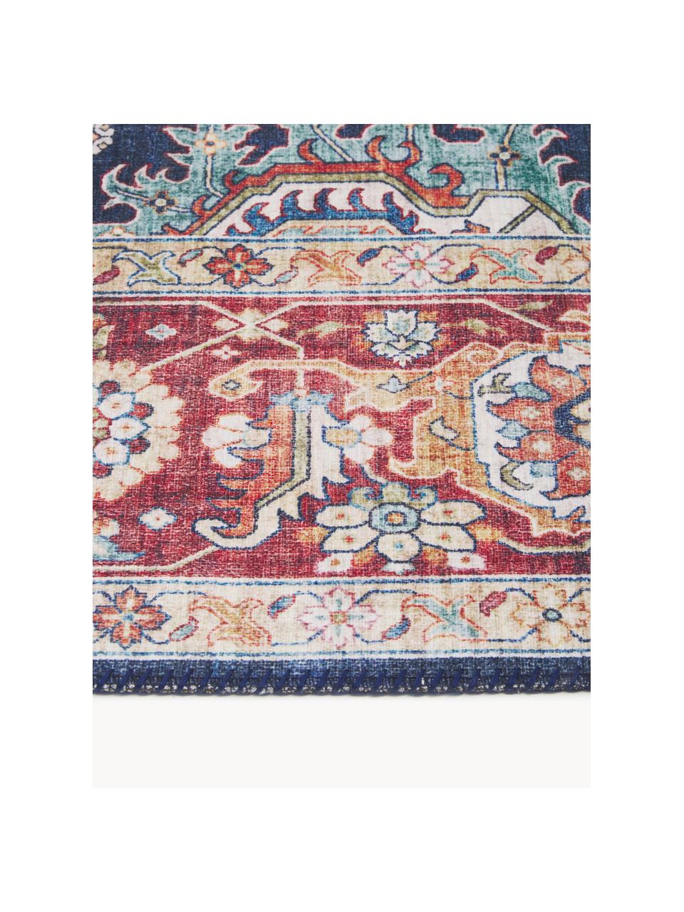 Teppich Sylla mit Ornament-Muster, 100 % Polyester, Bunt, B 80 x L 150 cm (Grösse XS)