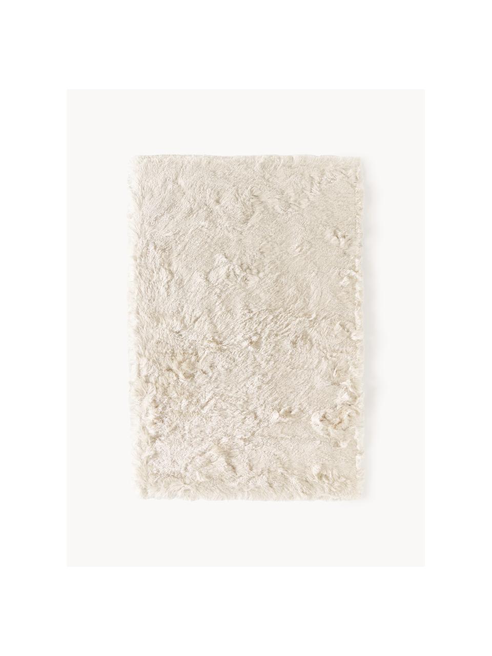 Glänzender Hochflor-Teppich Jimmy, Flor: 100% Polyester, Hellbeige, B 200 x L 300 cm (Grösse L)