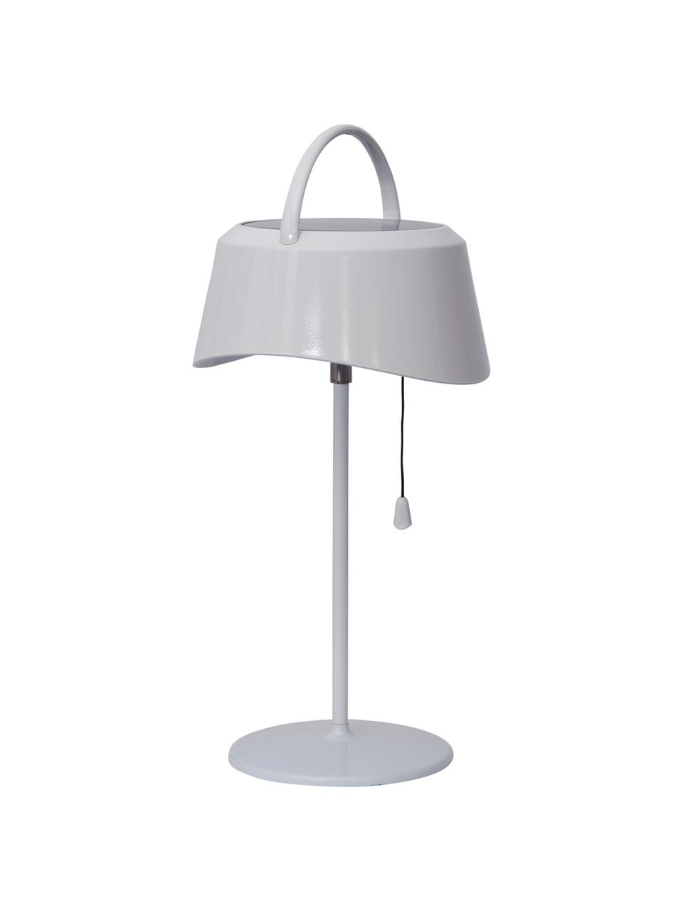 Lampada da tavolo solare da esterno Cervia, Paralume: materiale sintetico, Bianco, Larg. 18 x Alt. 36 cm